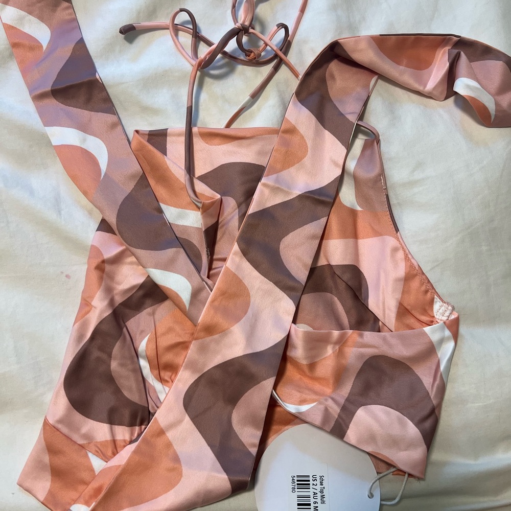 NWT Princess Polly Multicolor Swirl Top